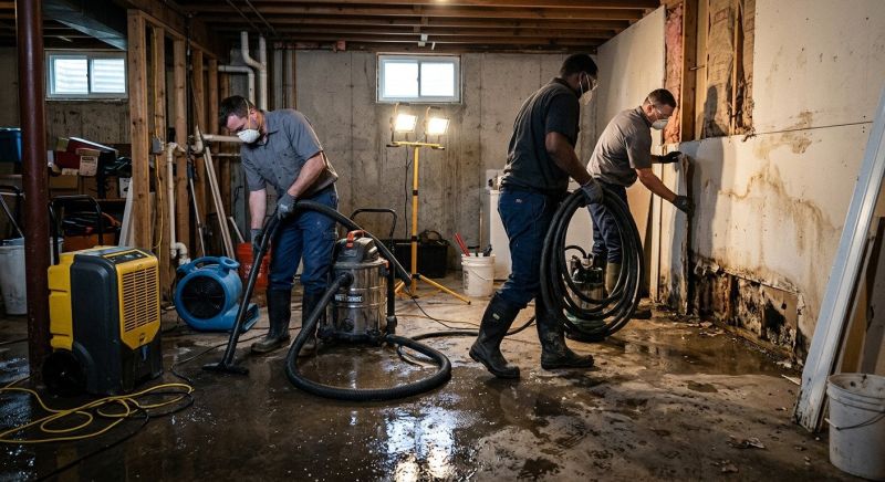 Basement Water Cleanup in Napa, CA