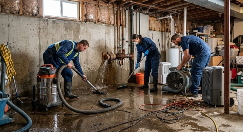 Basement Water Extraction in Santa Rosa, CA